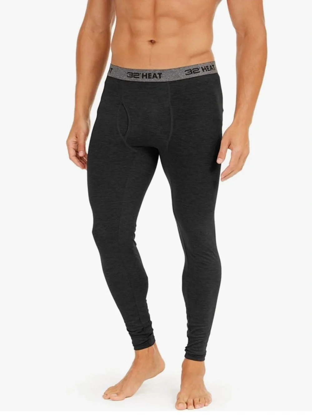 32 Degrees Men’s Charcoal Gray Heat Plus Extra Warm Legging NWT XXL